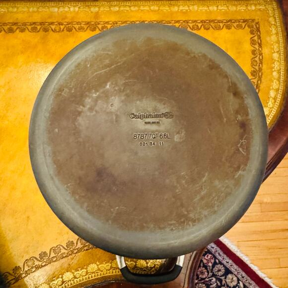 Calphalon 8787 Hard Anodized Nonstick 7 Qt Black Dutch Oven Without Lid Stockpot - Picture 4 of 5